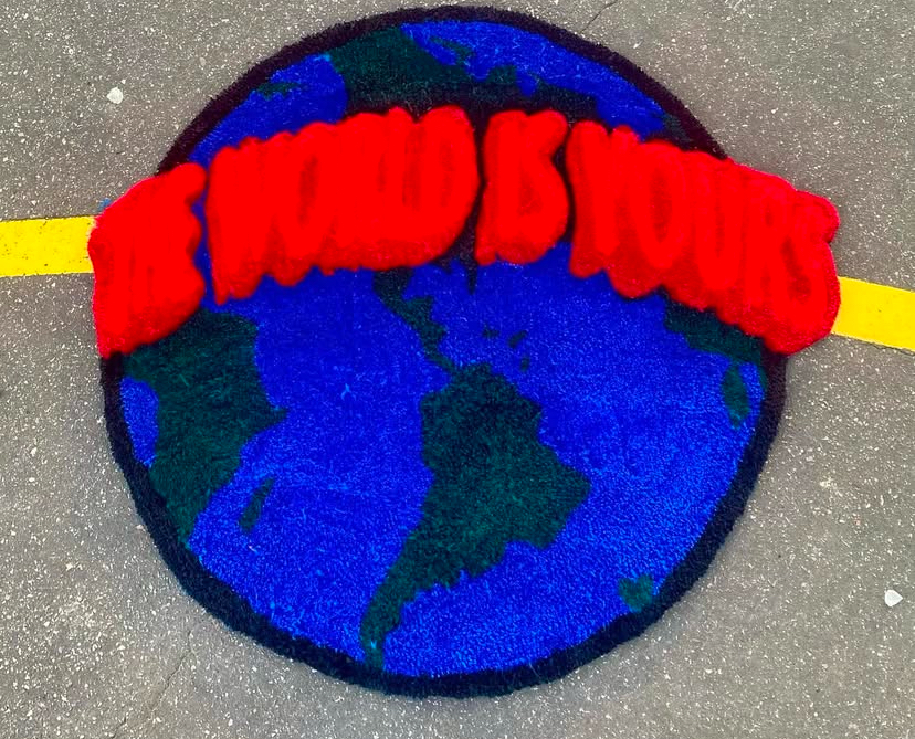 The World Is Yours rug 🌎